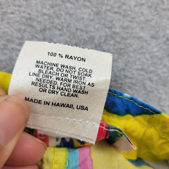 Jams World Pants Womens Medium Floral Rayon Wide Leg Joy Made in Hawaii USA - Picture 11 of 12